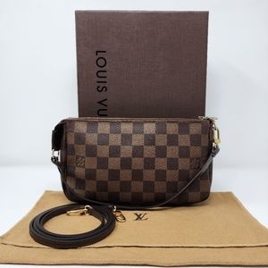 Authentic Louis Vuitton Damier Ebene Pochette Accessoires